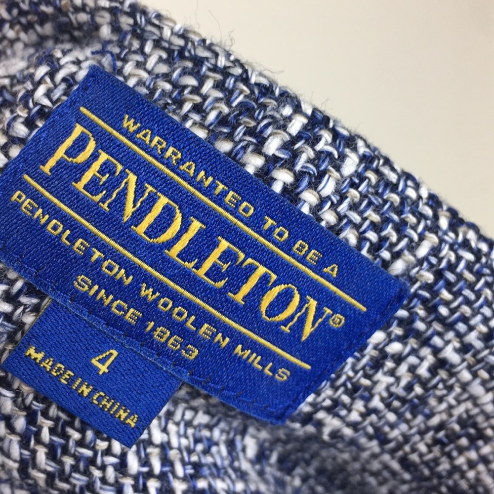 Pendleton Jacket Zip Pockets Sz 4 - image 7